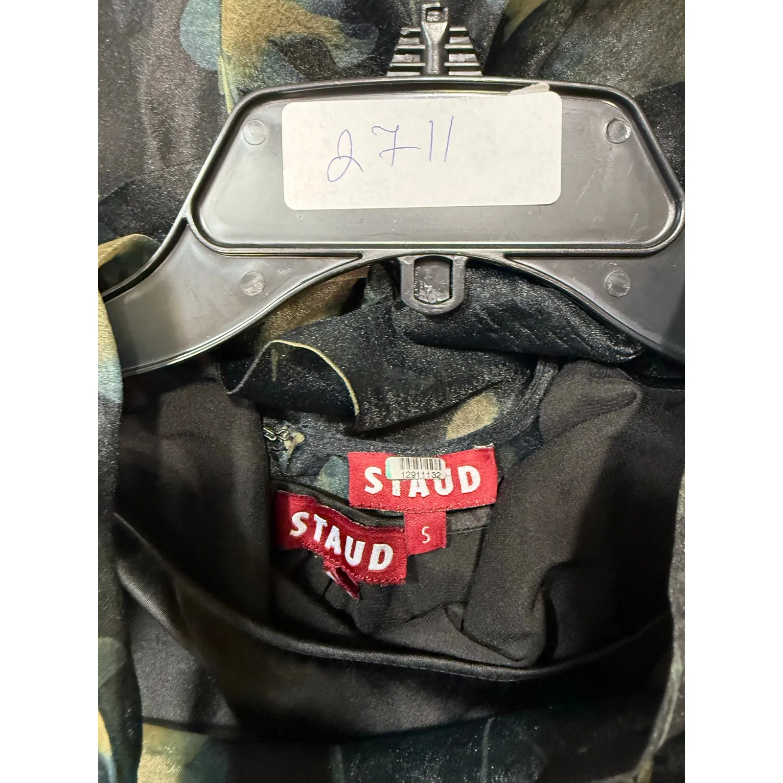 Staud ALBEE DRESS BOTANICAL
SHADOWS sheer maxi dress Small - Image 3