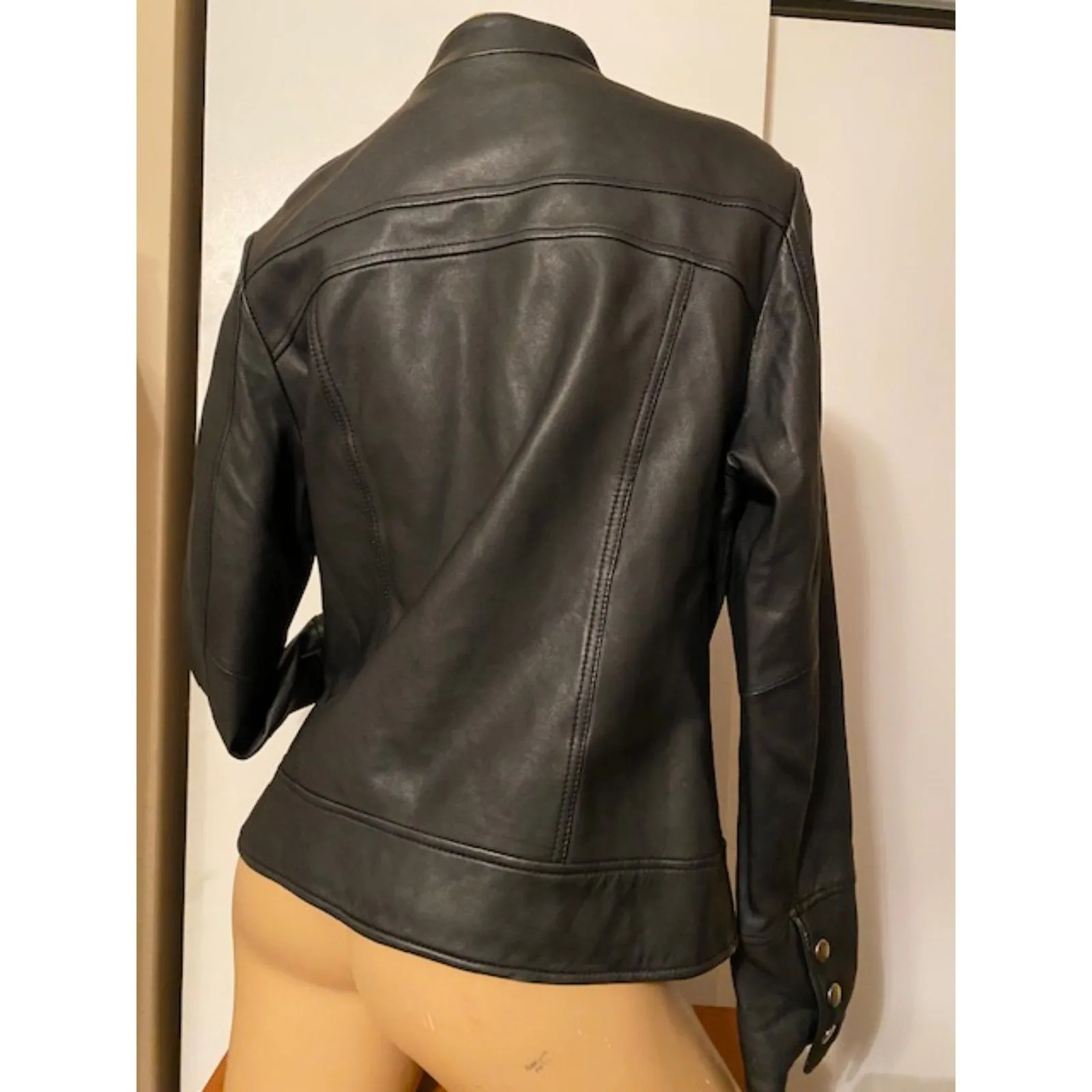 ecru Jacket M faux leather - Image 3