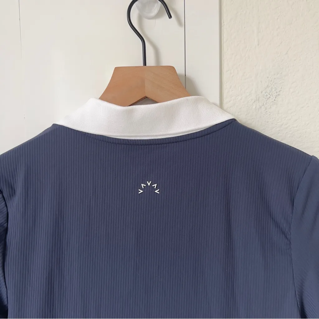 NWOT Varley Paloma Court Tennis Dress 30 in Blue Nights / White - Image 6