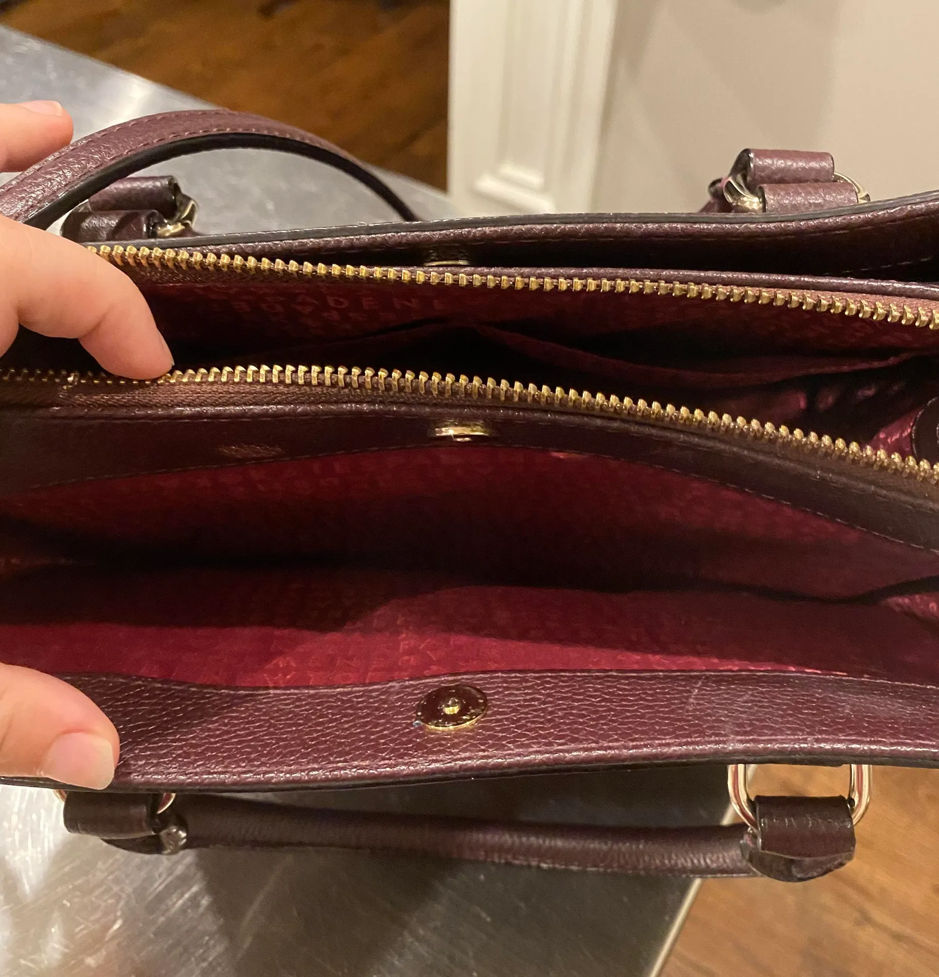 Kate Spade Maroon Crossbody Bag - Image 5