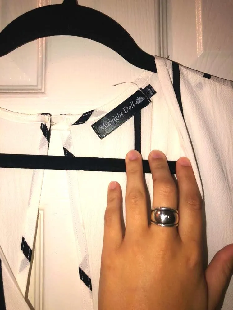 Romper With Wraparound Skirt White Size 2 - Image 6