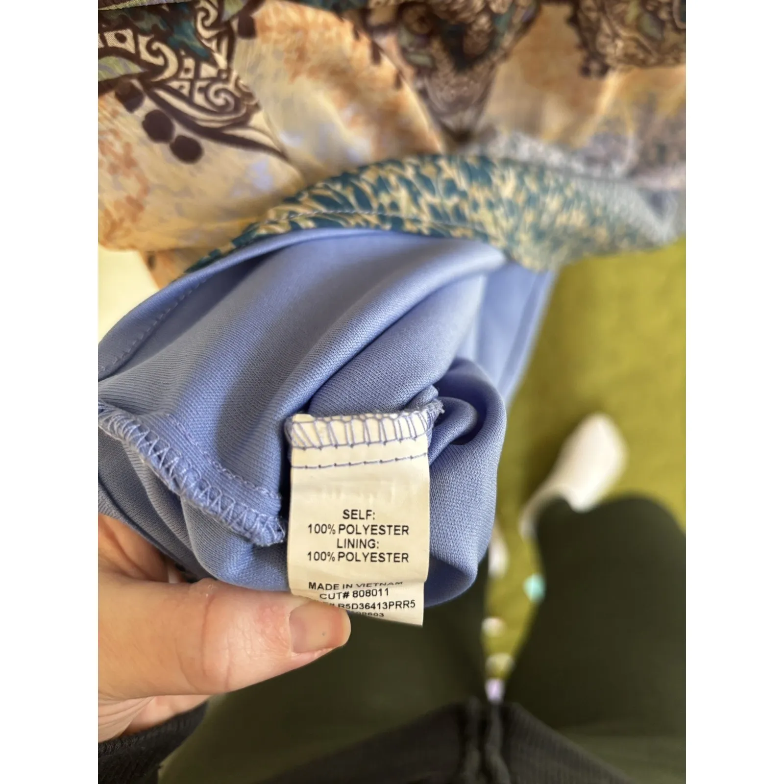 VTG 90s Sleeveless Swim Cover Up Size 18W Resort Wear Beachy Boho Granola - Image 5