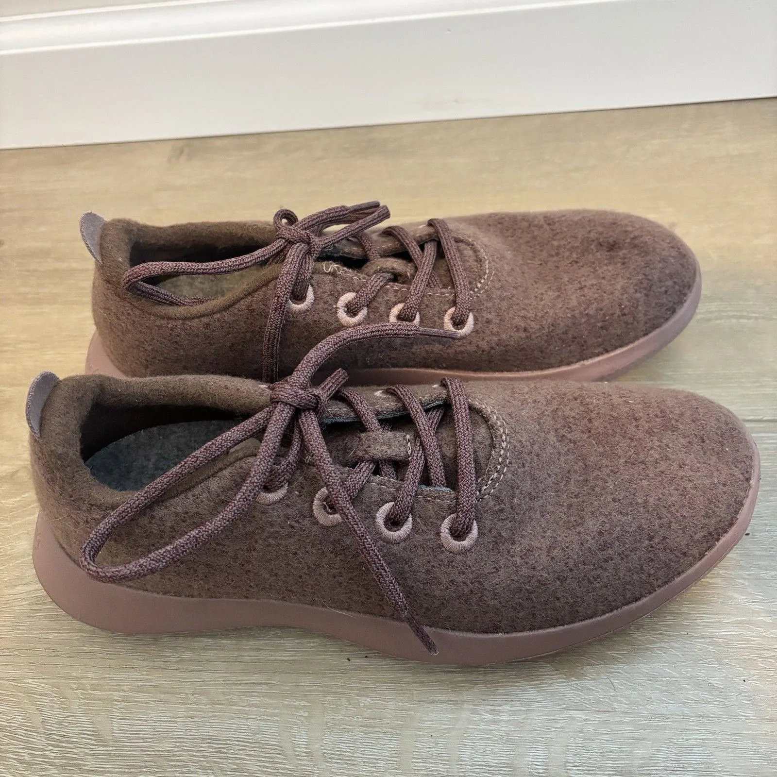 Allbirds Wool Runners Women's 8 Wide Mauve Heather Merino Wool Sneakers - Image 2