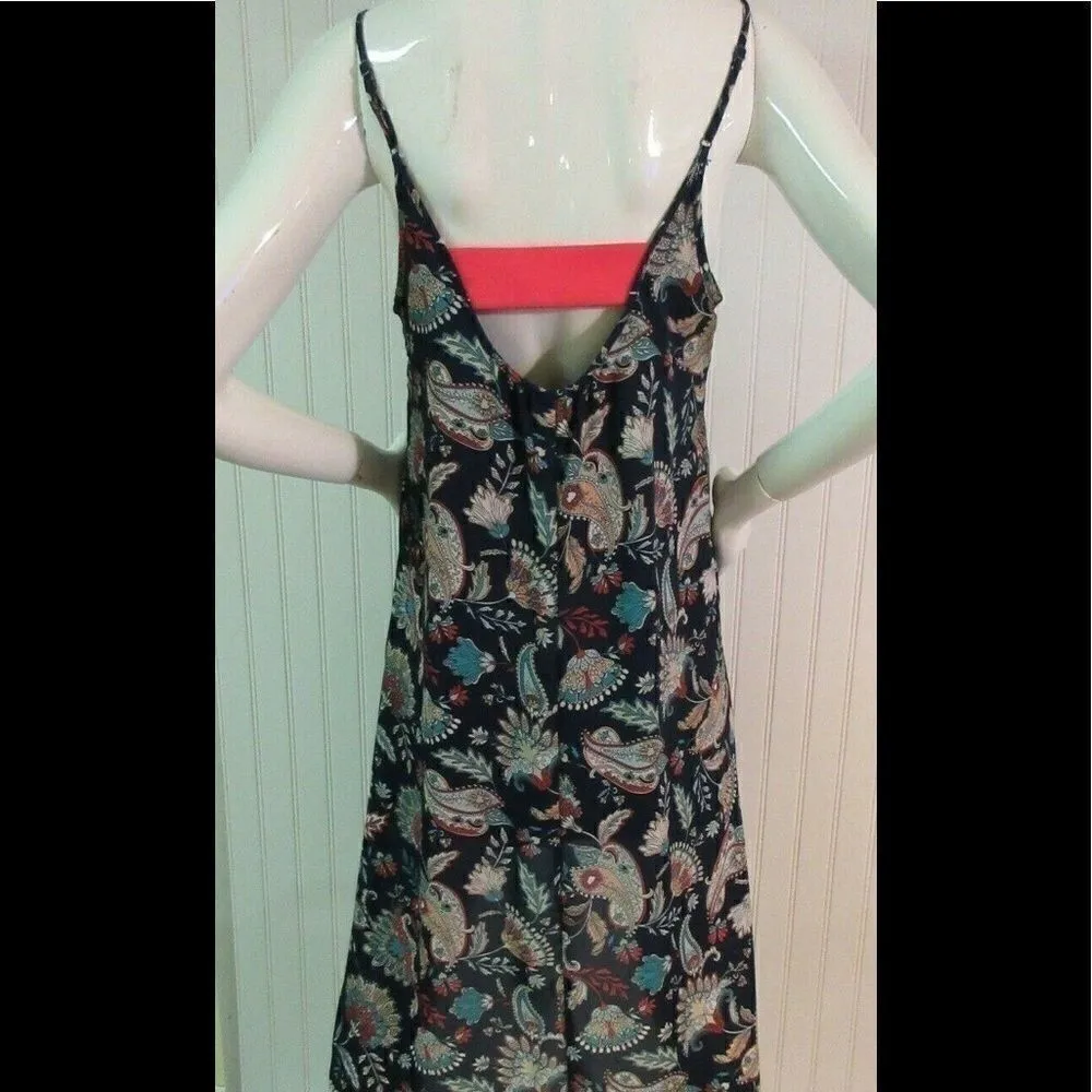 Eight Sixty dress navy print adjustable straps S - Image 2