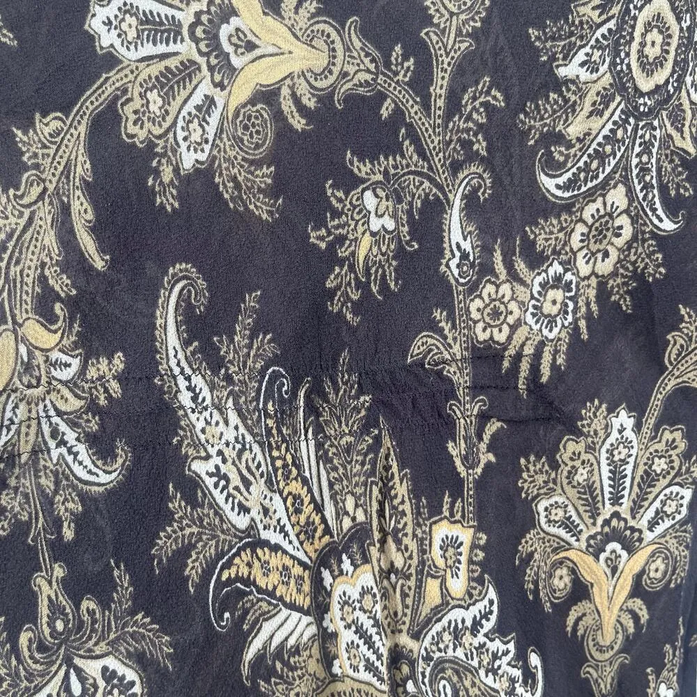 VINTAGE Y2K Express Juniors 5/6 (Small) Top Sheer 100% Silk Vintage 2000s Whimsy - Image 8