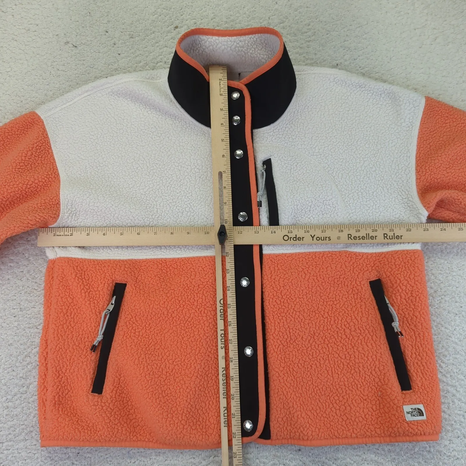 North‎ Face Crafgmont Fleece Jacket Coral Snap Front Womens Medium NF0A5A9L Gorp - Image 8