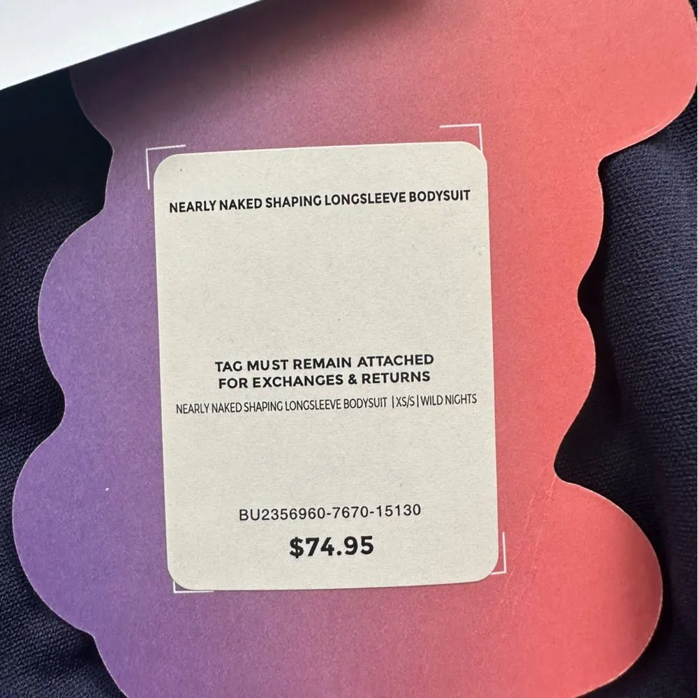 Yitty Nearly Naked Shaping Longsleeve Bodysuit NEW Women’s XS Small Blue - Image 7