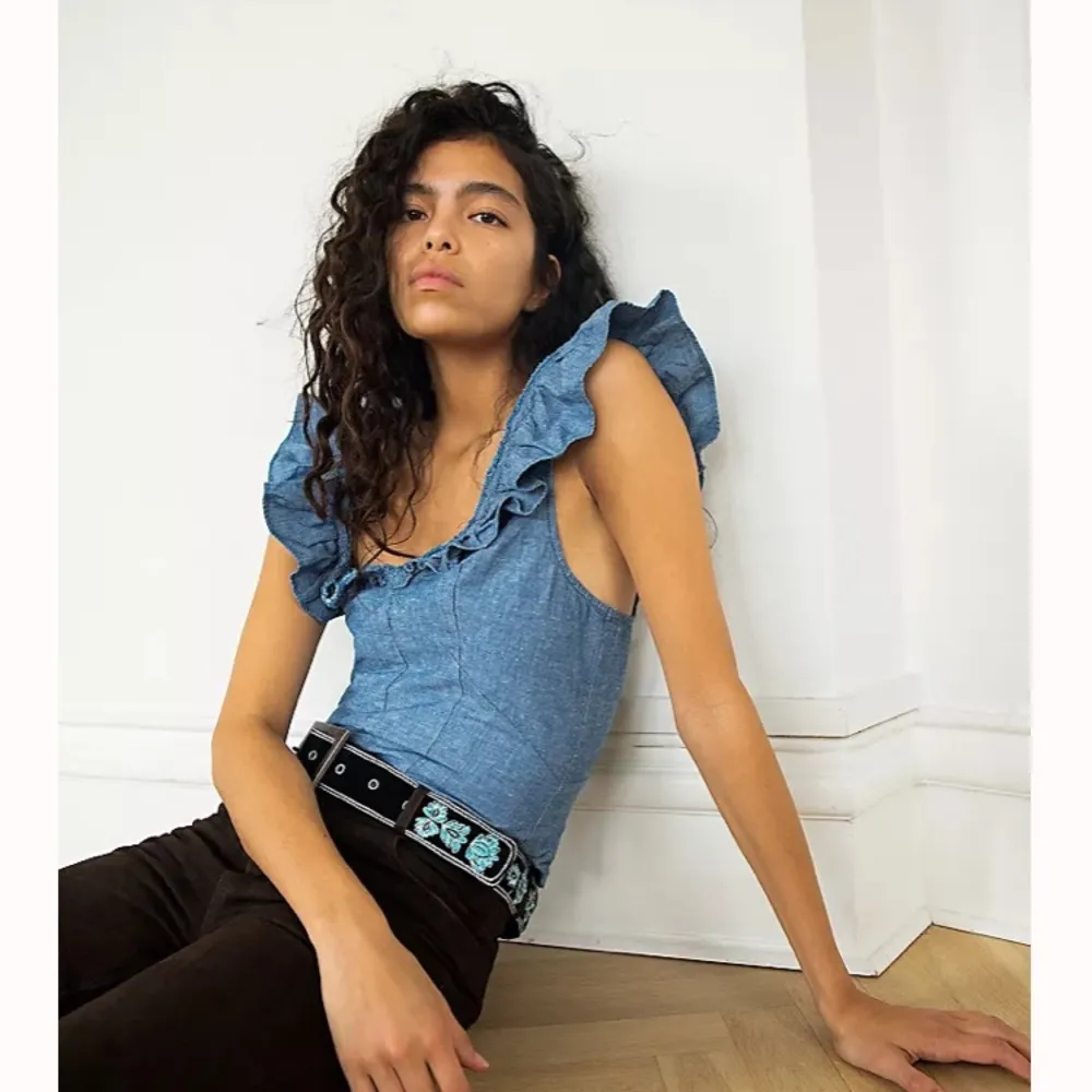 Free people Winona Denim Top - Image 2