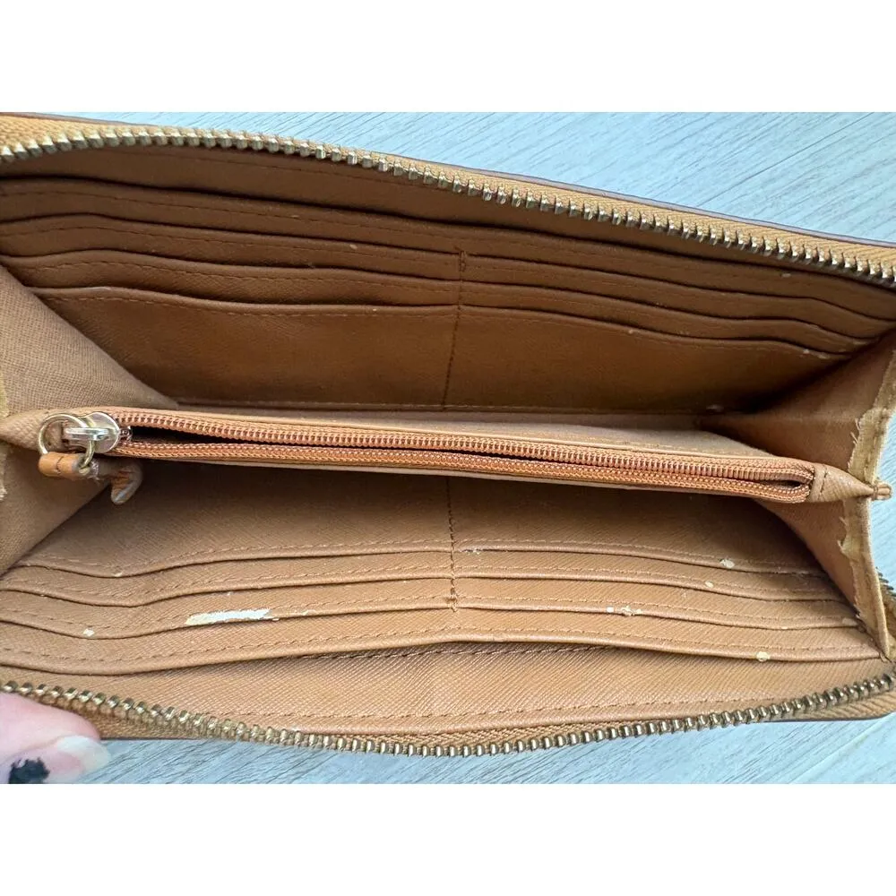 Fossil  | Women's Tricolor Leather Wallet Coin Card Holder Clutch - Image 5