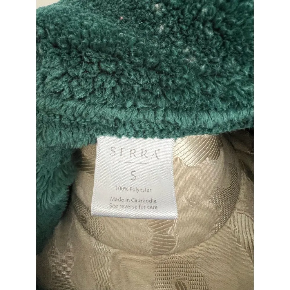 Serra Cozy Soft Full Zip Long Sleeve Teal Jacket Small - Image 5