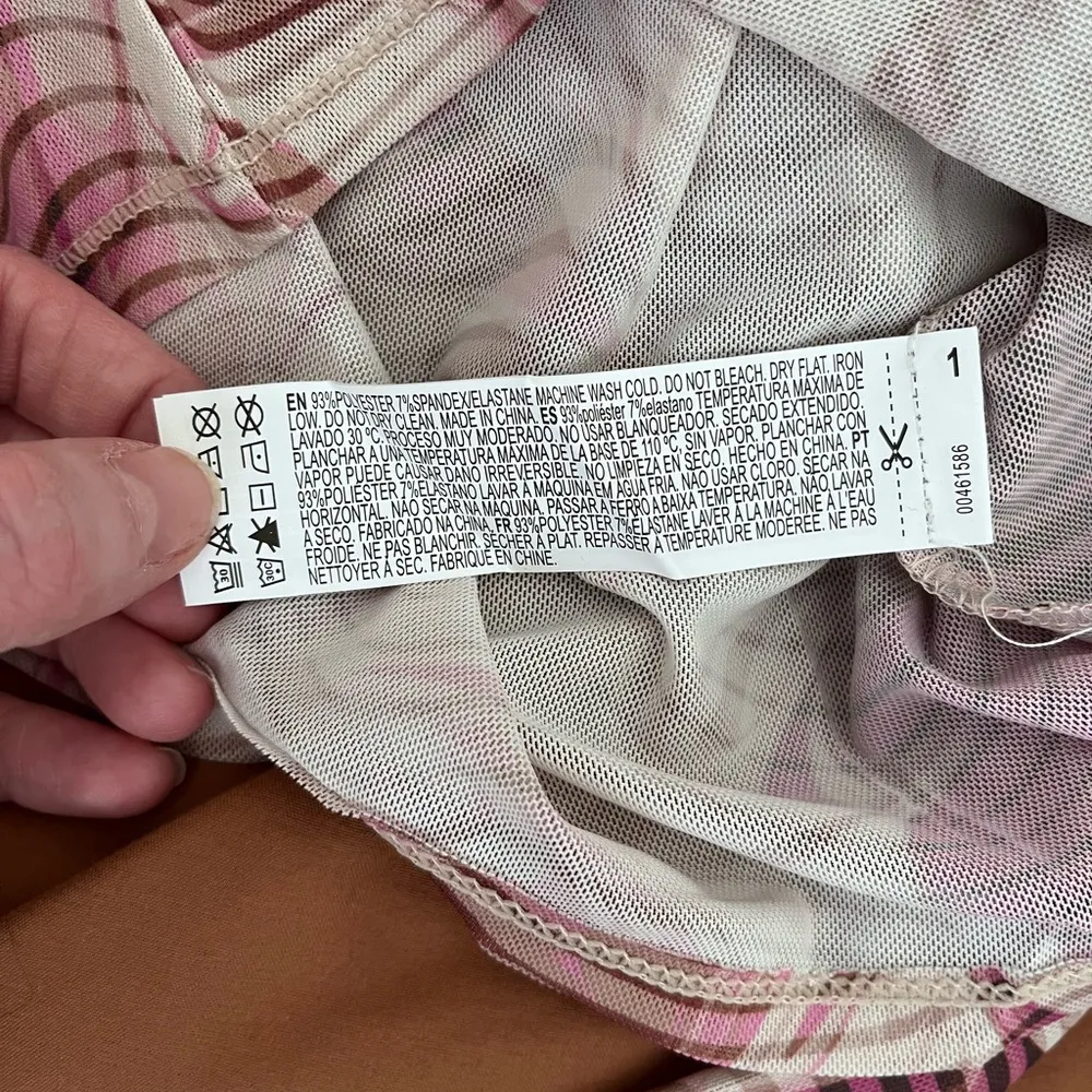 FOREVER 21 Cute Sheer Sleeveless Removable Sleeves High Neck Top Womens Sz S NWT - Image 7