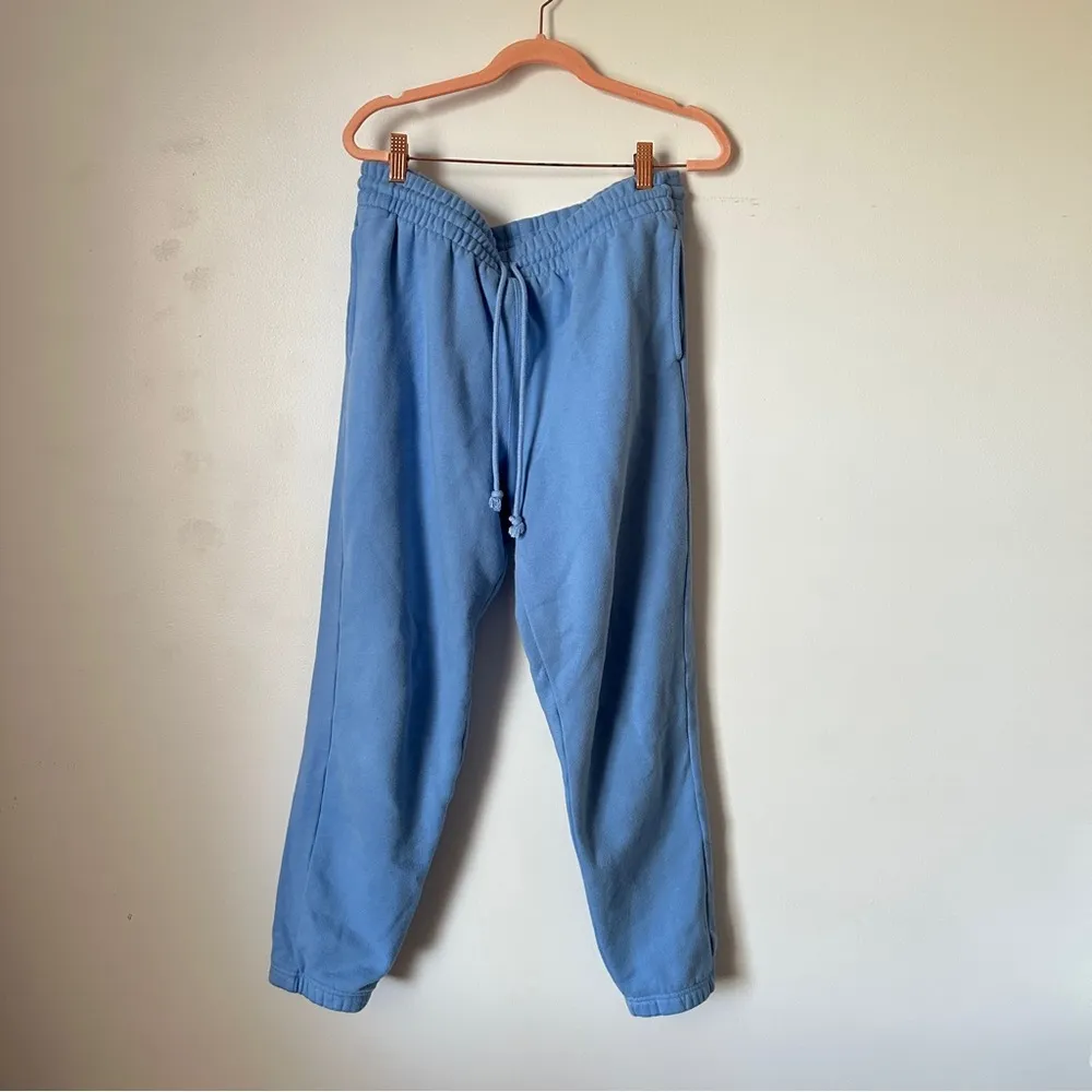 Aritzia baby blue boyfriend sweatpants Size L - Image 3