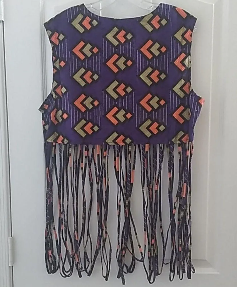 Junior Gina K. Plus Loop Fringe Crop top 2x - Image 8