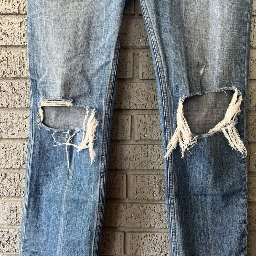 Abercrombie & Fitch Curve Love Ultra HR Ankle Straight Jeans Size 27 / 4R - Image 4