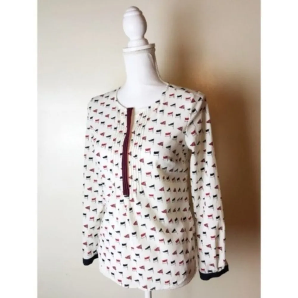 Talbots • Red White Blue Flag Blouse / Patriotic - Image 25