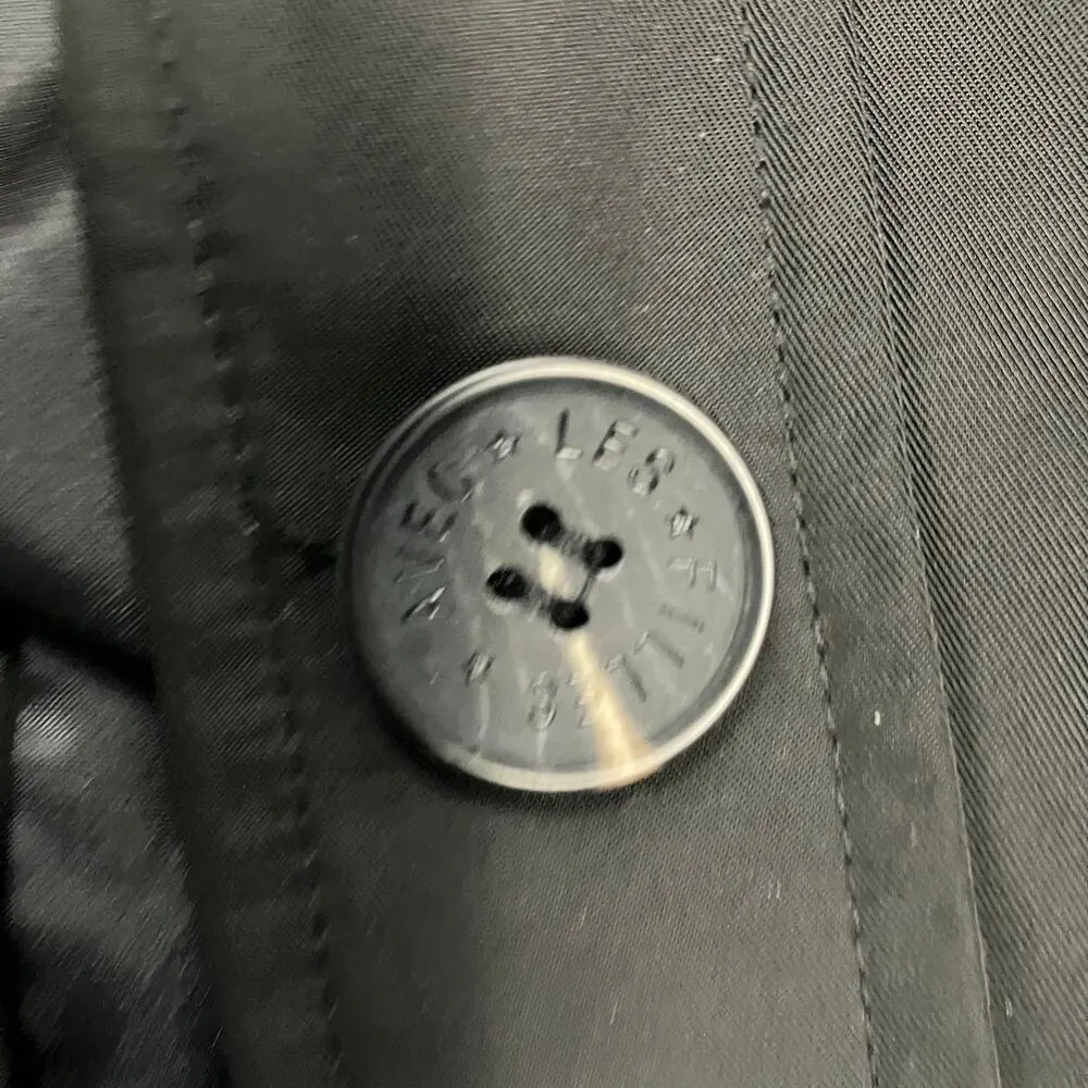 Avec Les Filles Women's Black Trench Coat Style 82681 Size Medium - Image 3