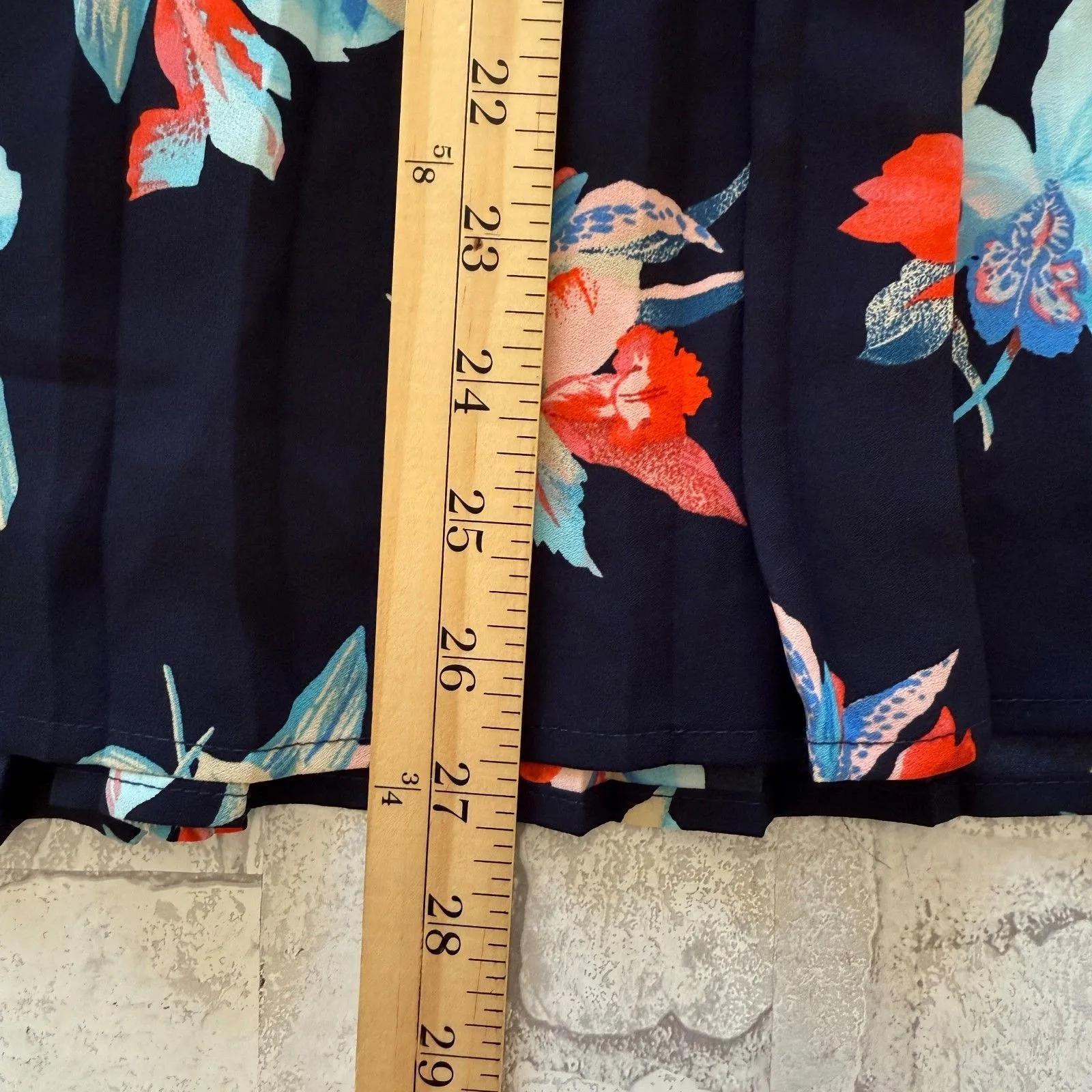 Ava & Viv Bird Of Paradise Floral Pleated Skirt Tropical Vibrant Midi Bottoms 2X - Image 6