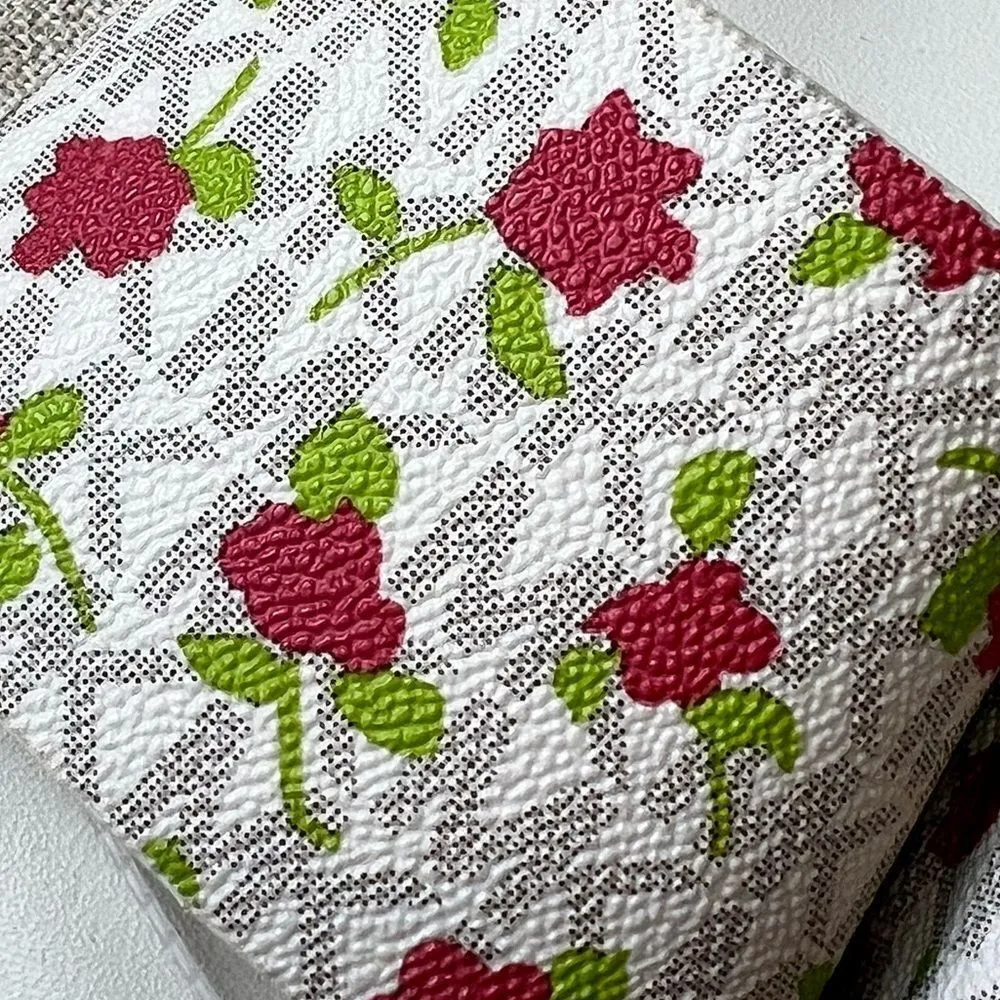 MICHAEL KORS Signature Vanilla Cream Floral Monogram Logo Slip On Slides - Image 4