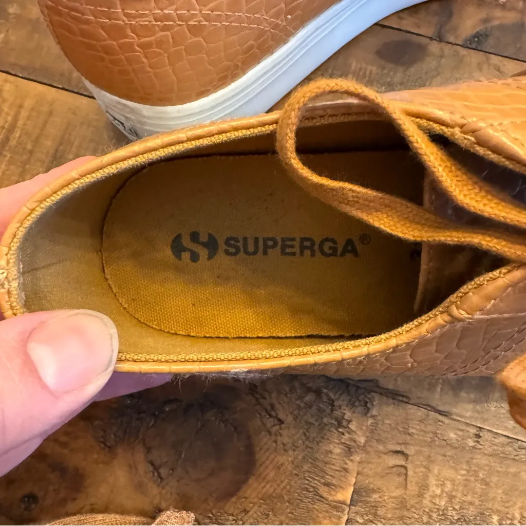 SUPERGA Crocodile‎ Platform Sneakers - Image 4