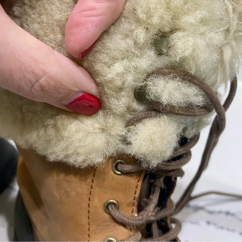 Ralph Lauren Quinta fur midi boot winter waterproof rubber duck leather boot 9 - Image 10