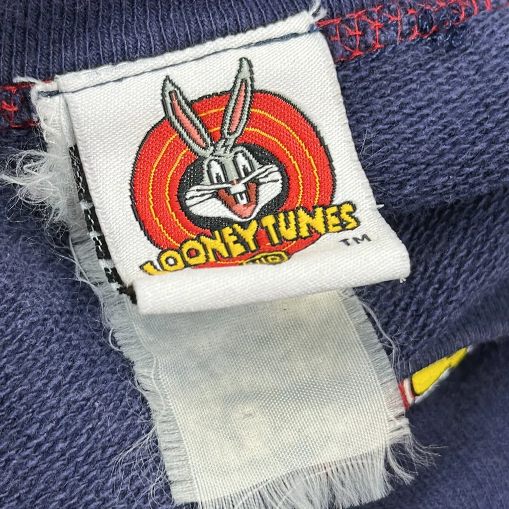 Vintage Looney Tunes Tweety Bird Attitude University Sweatshirt Blue Crew Neck M Size M - Image 10