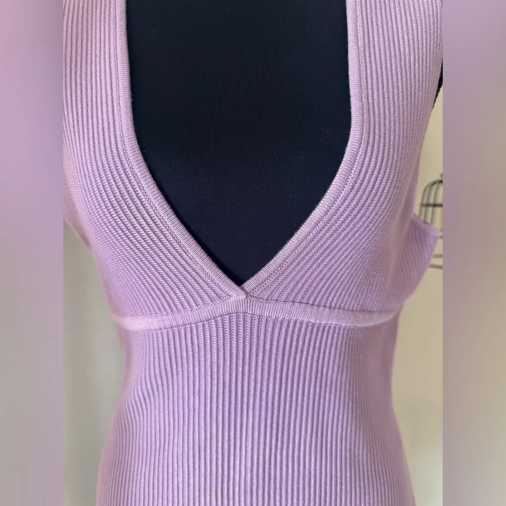 House of Harlow 1960 Lavender Plunge V - Image 5