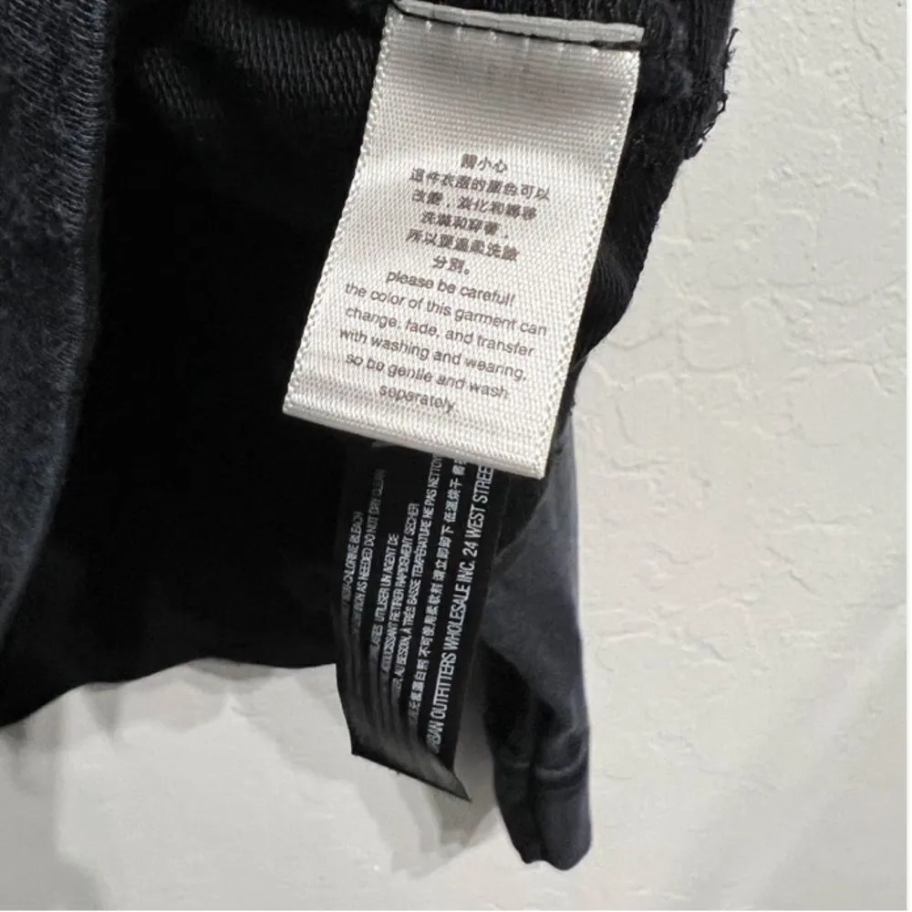 Free People Movement Lara‎ Turtleneck Pullover Medium Gray Black Light Weight - Image 3