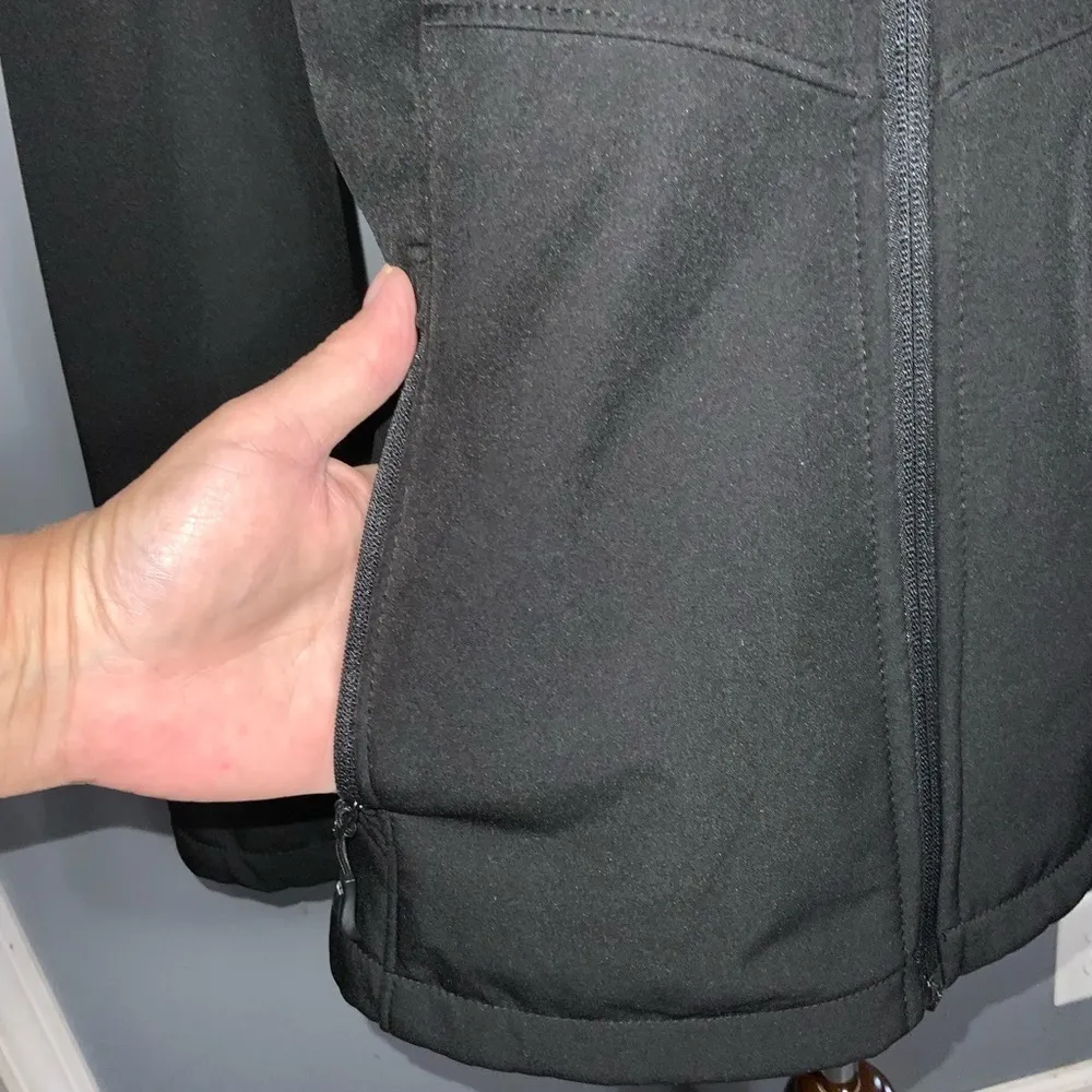 Gerry Lilly Black Fur Lined Zip Up Jacket Zipper Pockets Waterproof Large NWOT - Image 7