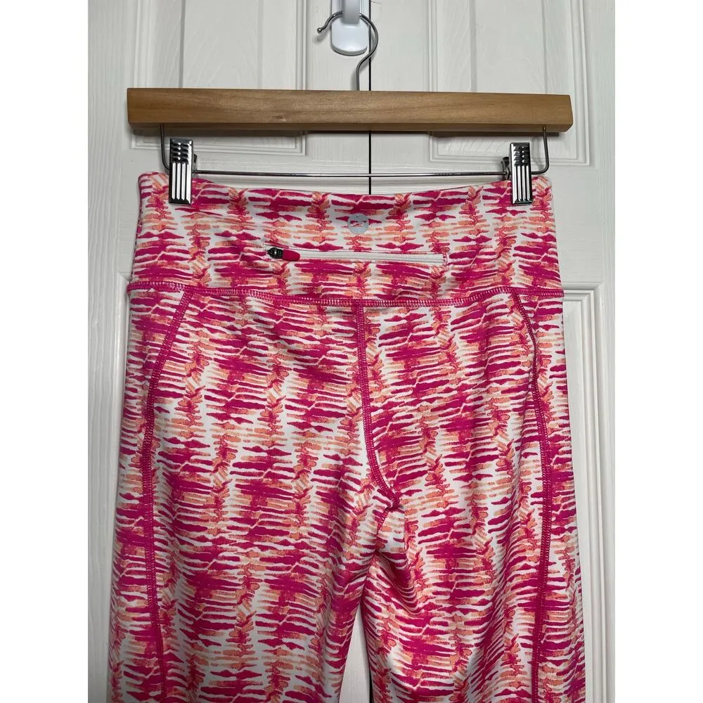 Vineyard Vines Performance Womens Athletic Leggings Pink Pattern Size Small - Image 6