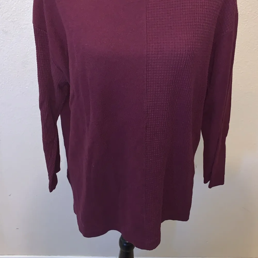 Agenda purple half square pattern crewneck sweater Size XL - Image 3
