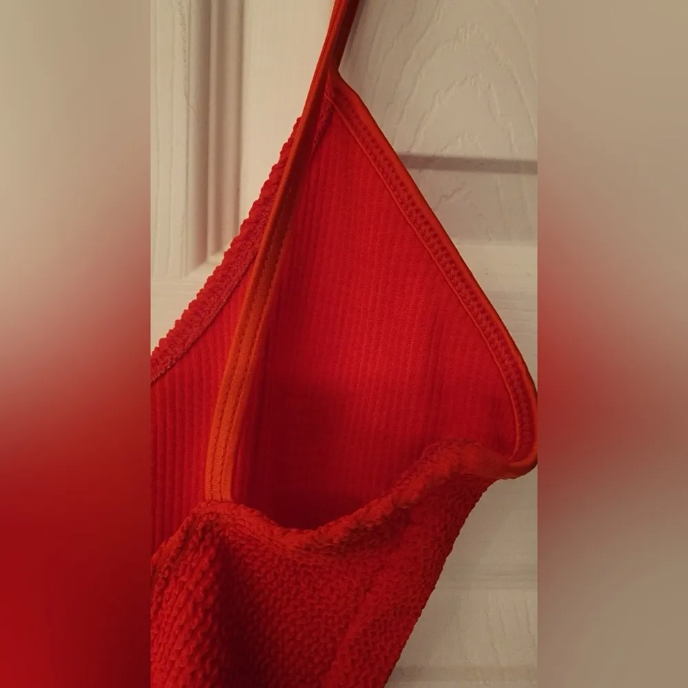 Good American Always Fits One-Piece Swimsuit in Bright Poppy Size XXS/XS 00/0 - Image 8