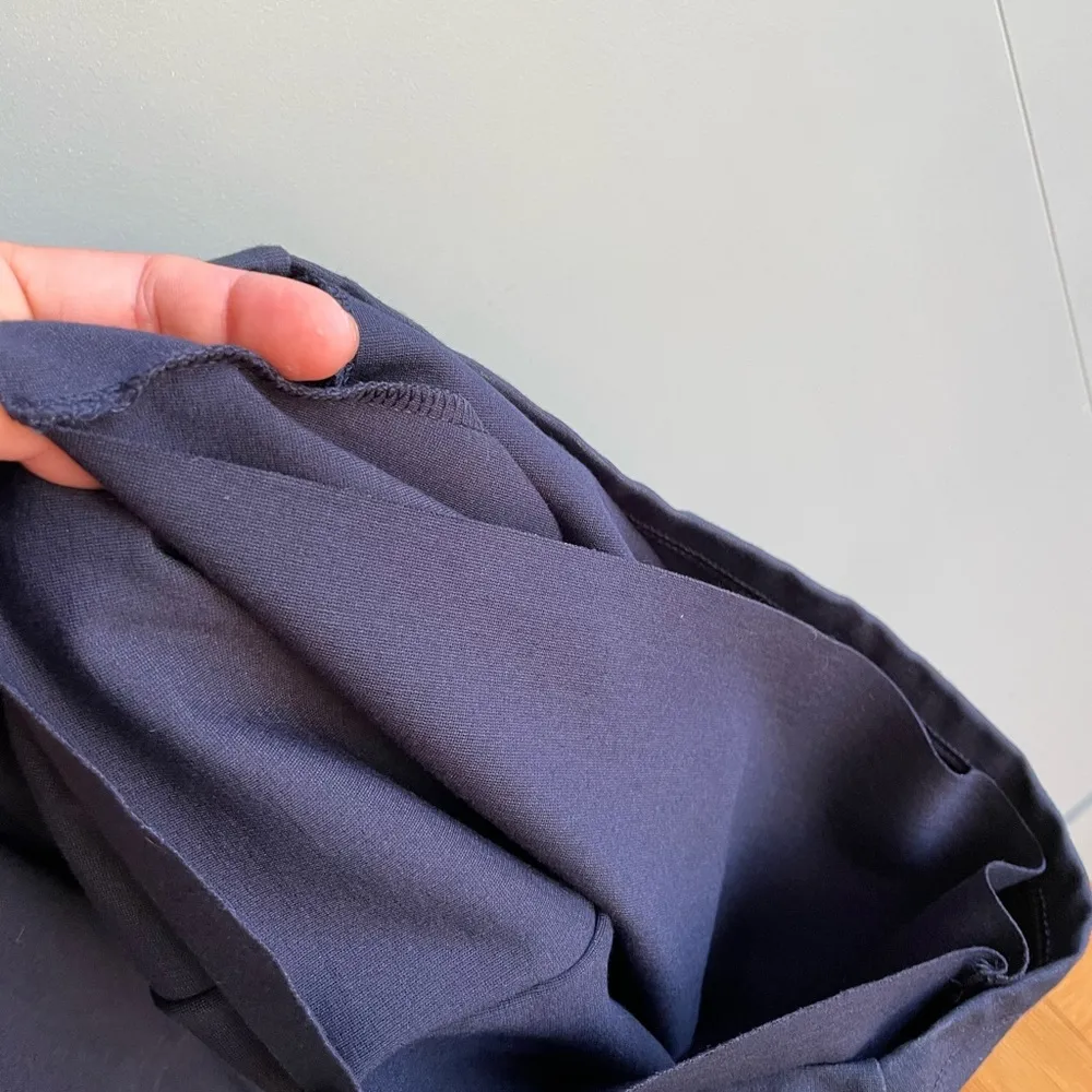 NWT T Navy Blue Jersey Racerback Midi Cocktail Dress, Sz Small - Image 11