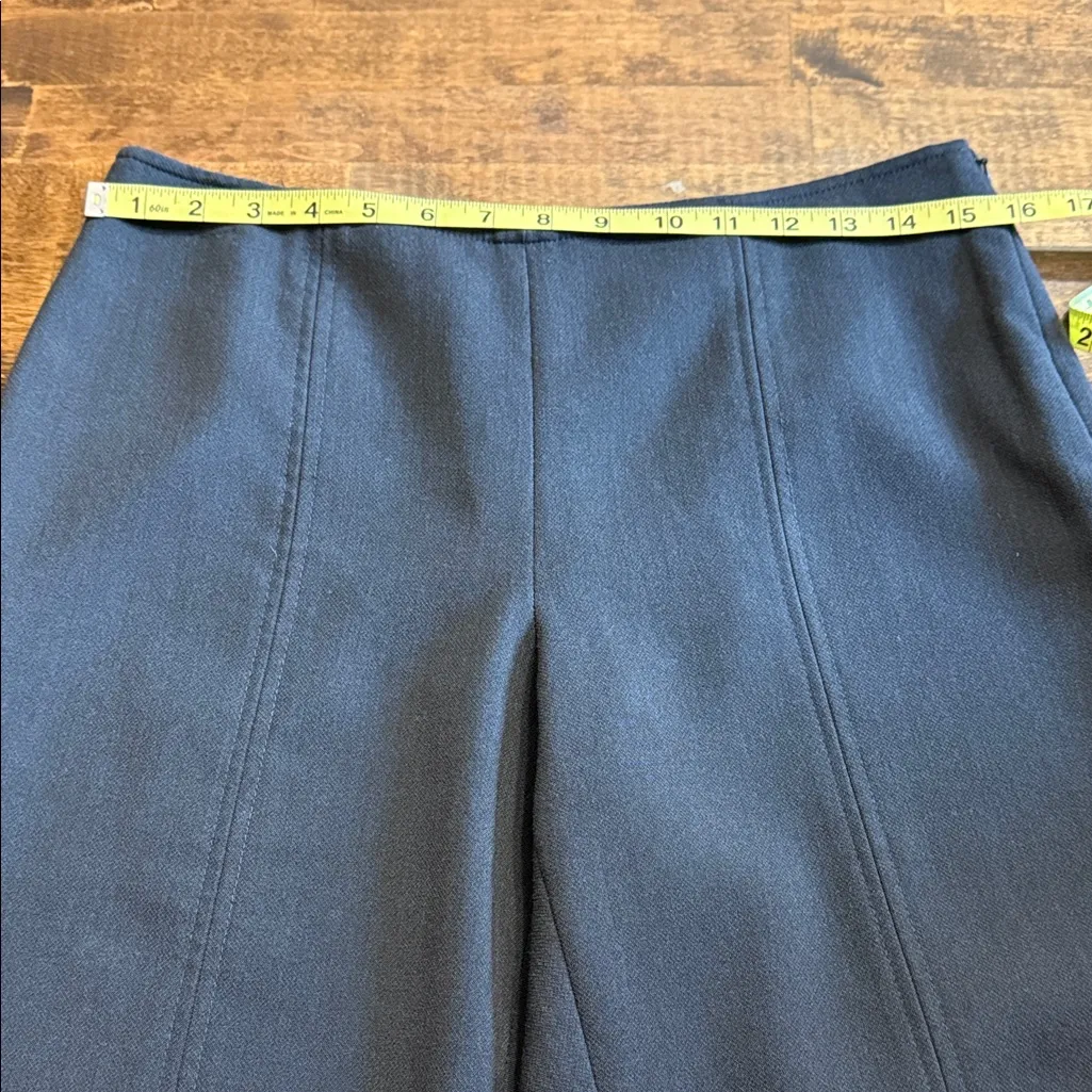 LIZ CLAIBORNE Michaela Smoke Grey Wide Leg Dress Pants Size 8 - Image 10