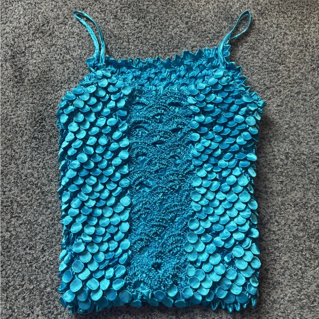 Euro Y2K Mermaid Tank Top Blue - Image 3