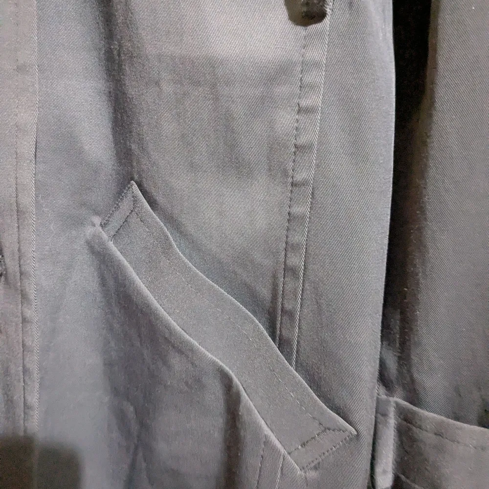 AB Studio Gray Trench Coat Classic Design 16 - Image 5