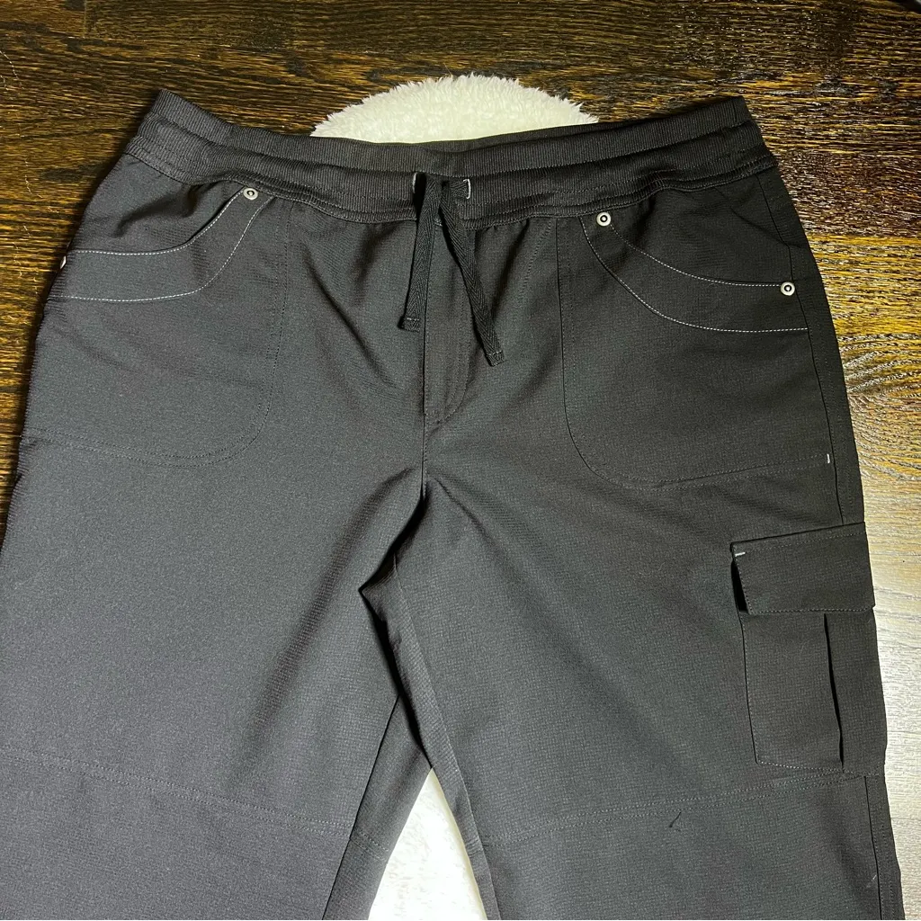 St. John’s Bay Active Black Cargo Jogger Pants - Image 2