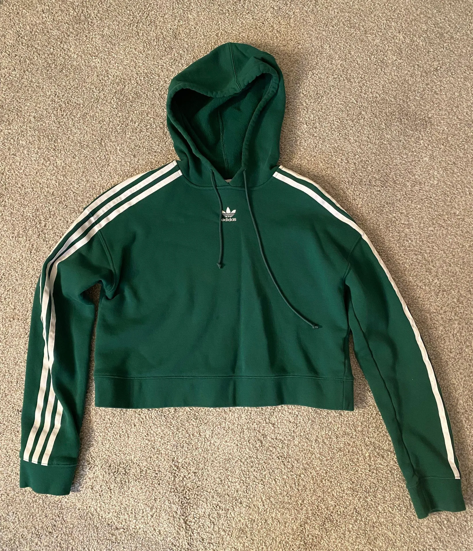 Orginals Cropped Green Hoodie - Image 2