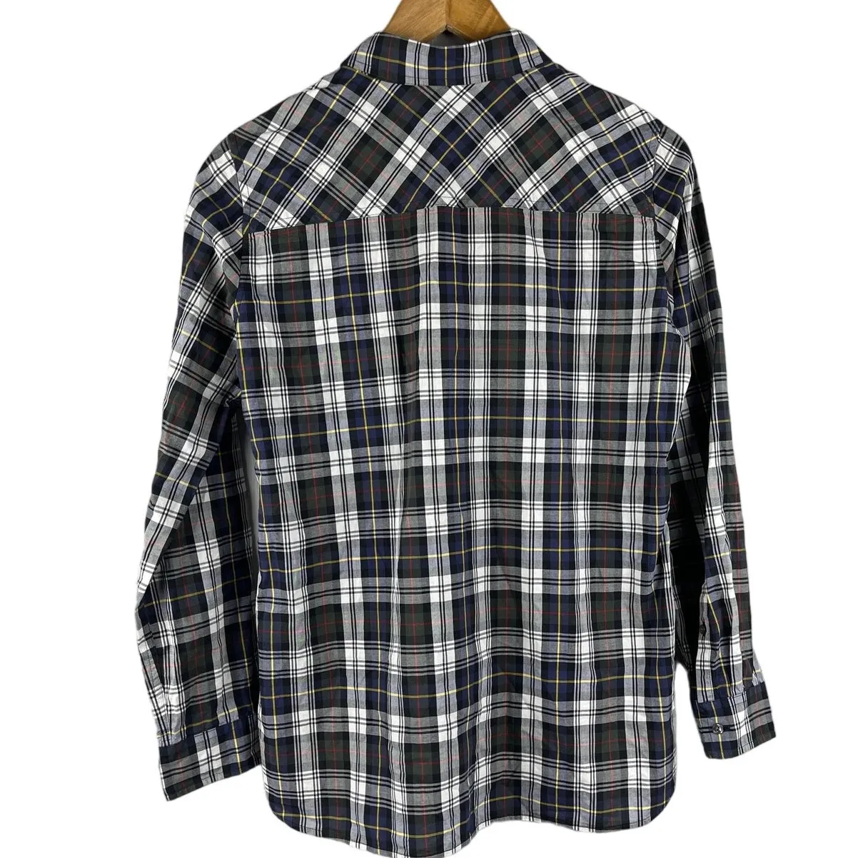 J. Crew Classic Fit Plaid Print Long‎ Sleeve Button Down Boyfriend Shirt Size 6 - Image 2