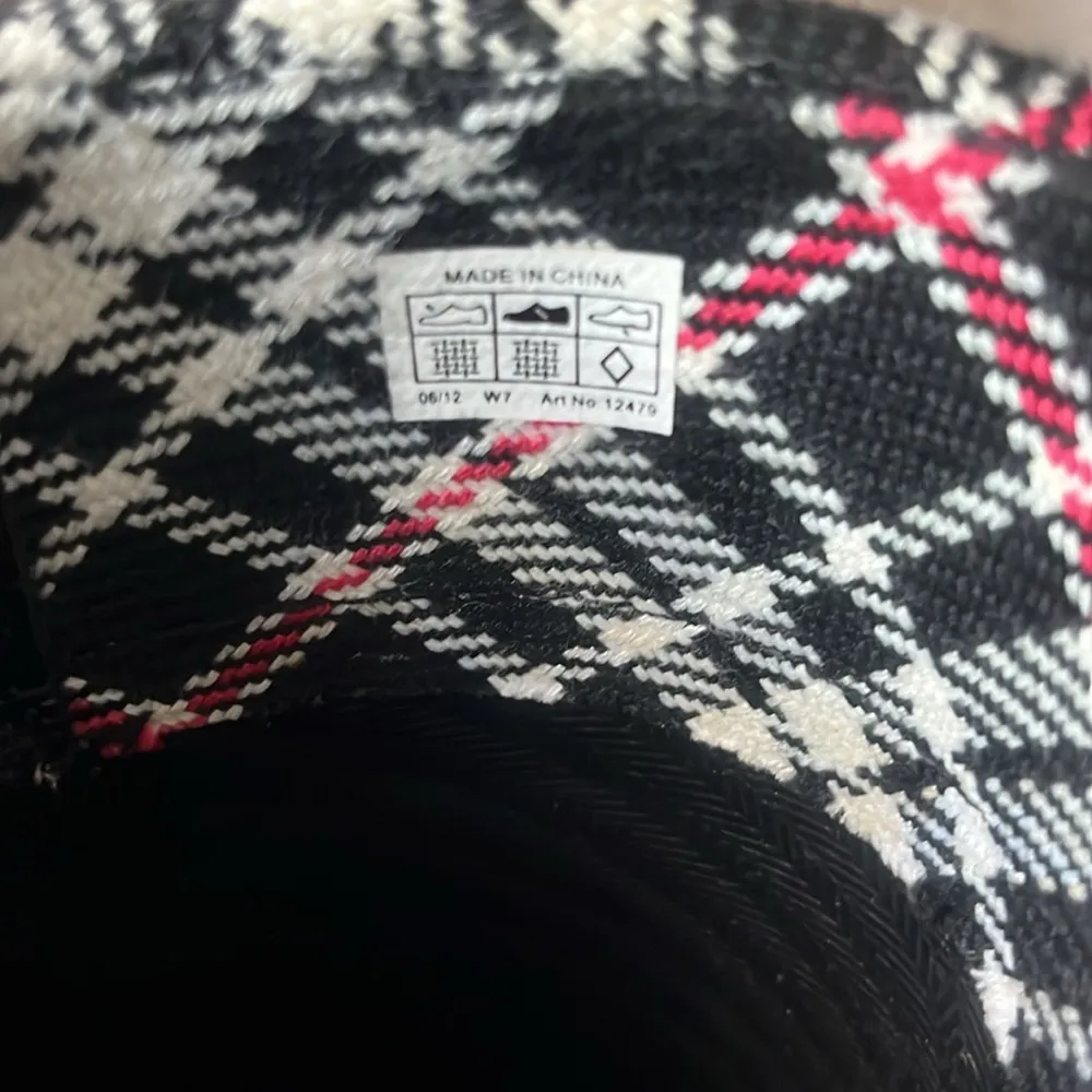 Crocs Bridle Wellie Wellington Rain Boot Plaid size 7 - Image 6