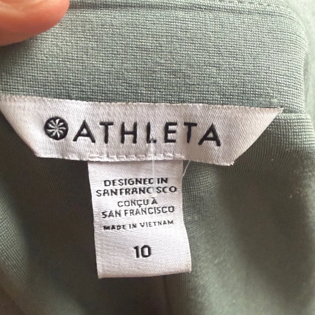 Athleta Soft Blue Blazer Size 10 Eastbound Open Jacket Relaxed Fit - Image 6