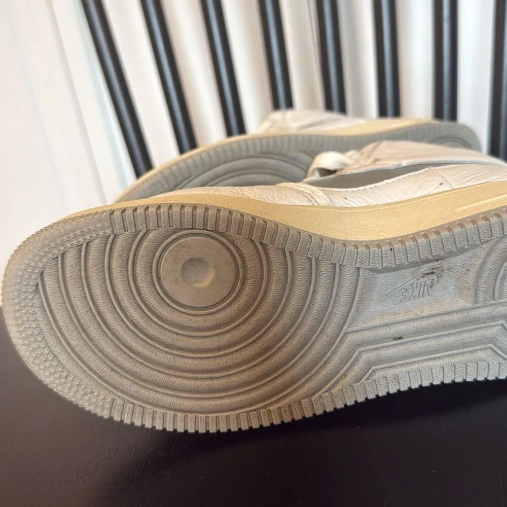 Nike Air Force 1 sculpt silver high top leather sneaker 7 - Image 9