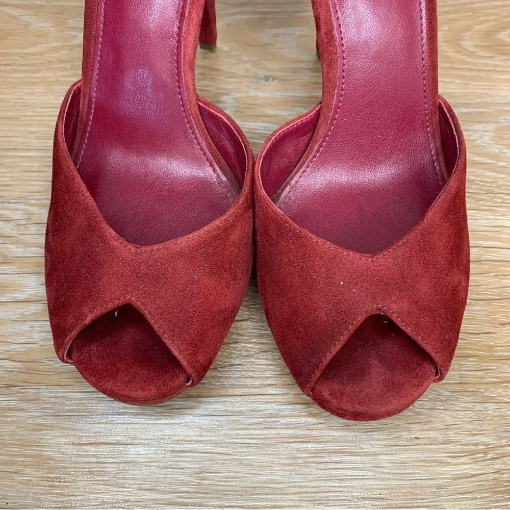 Michael Kors Bright Red Tiegan Platform Sandals - Image 8