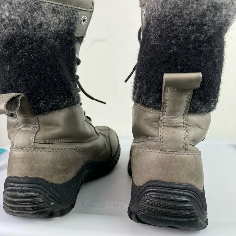 UGG Adirondack ll Waterproof Leather Lace Up Boot Sz 6 Vibram Sole - Image 12