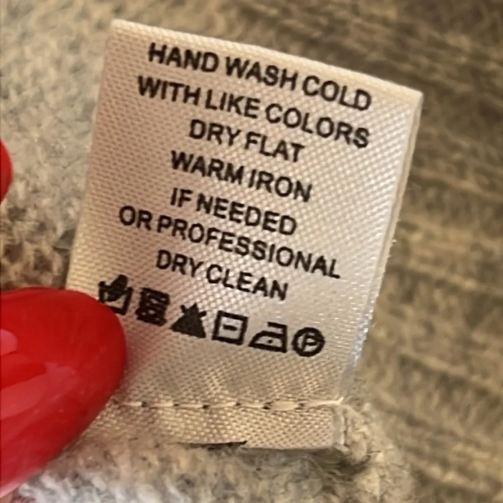 Subtle Luxury 100%Cashmere cocoon Cardigan open front shawl collar blue S/M Gray Size undefined - Image 11