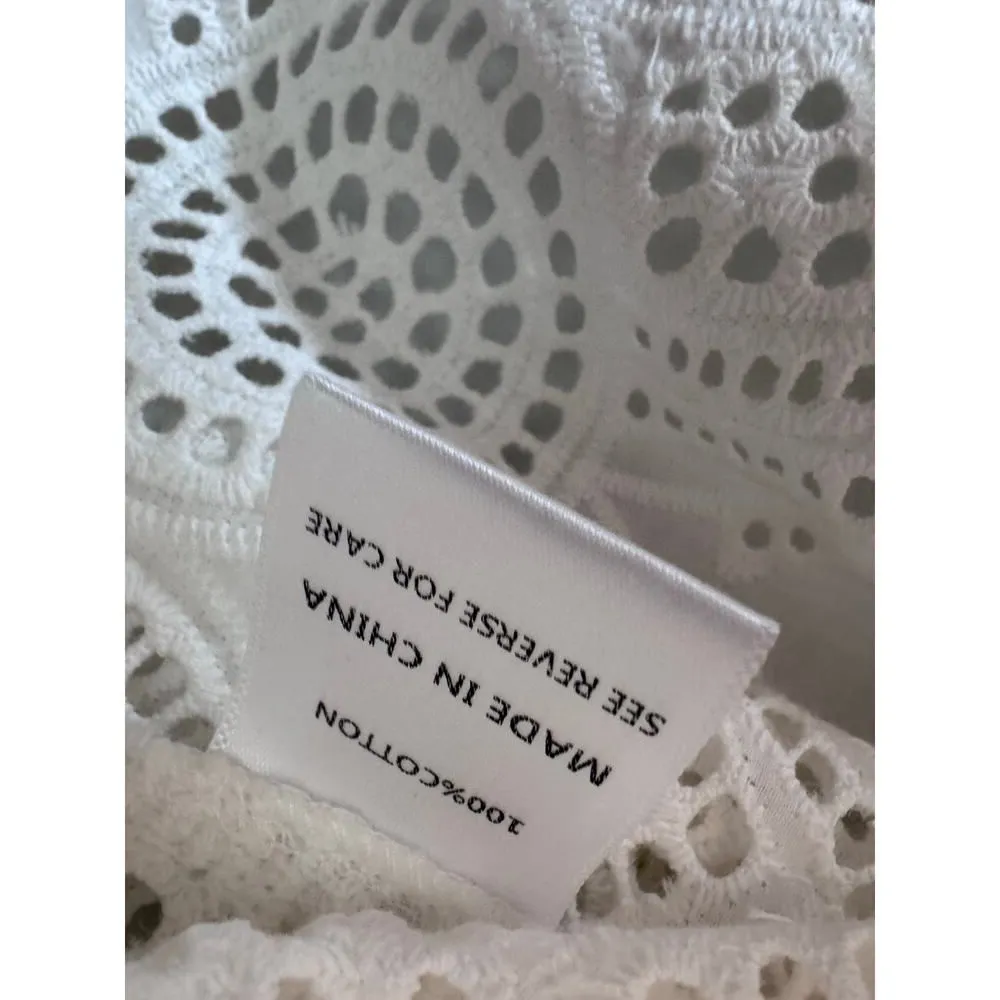 Lucy Paris Loray Embroidered Shirt white sz XS NWT $88 - Image 10