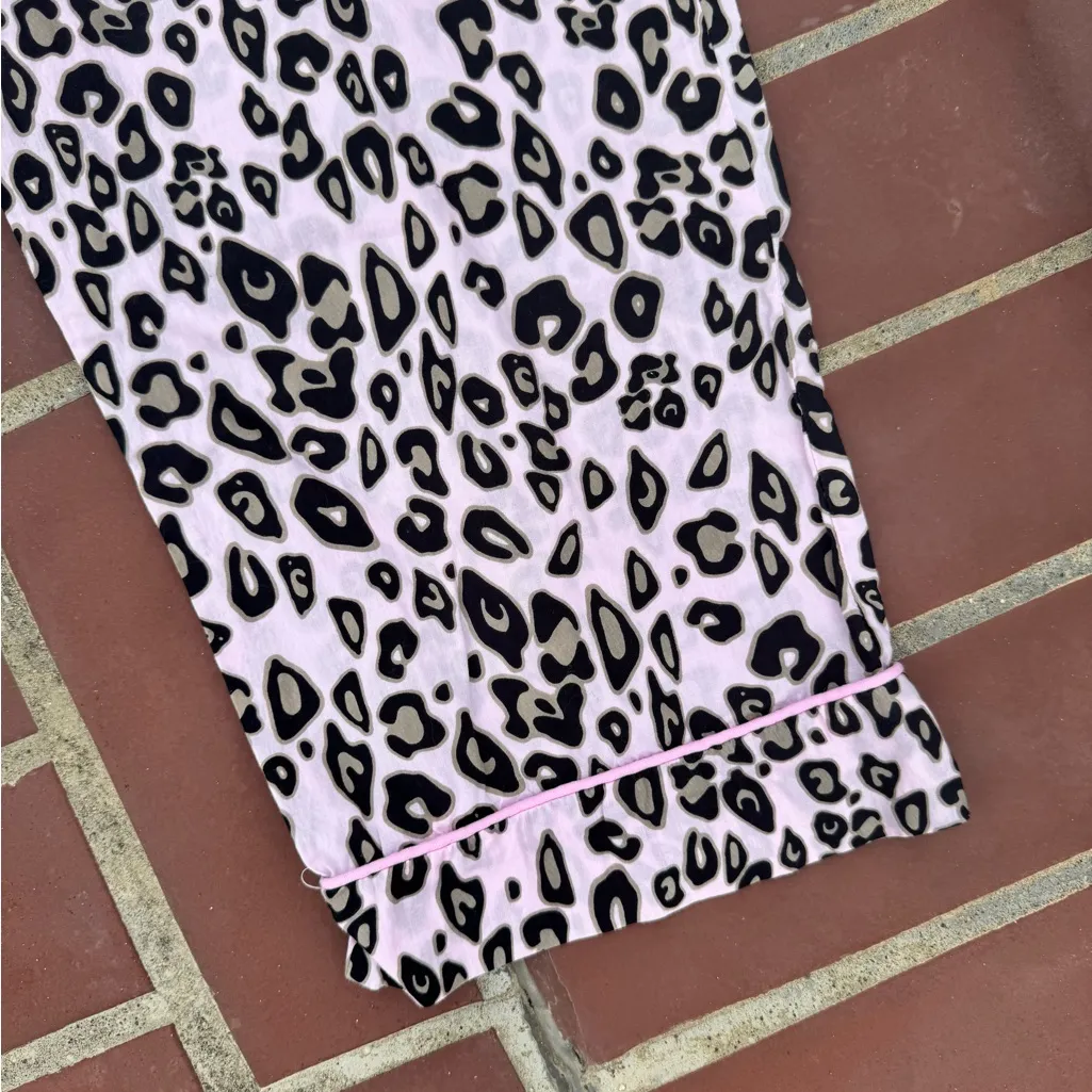 BedHead Pajamas 100% cotton pink cheetah print pajama pants M Size M - Image 2