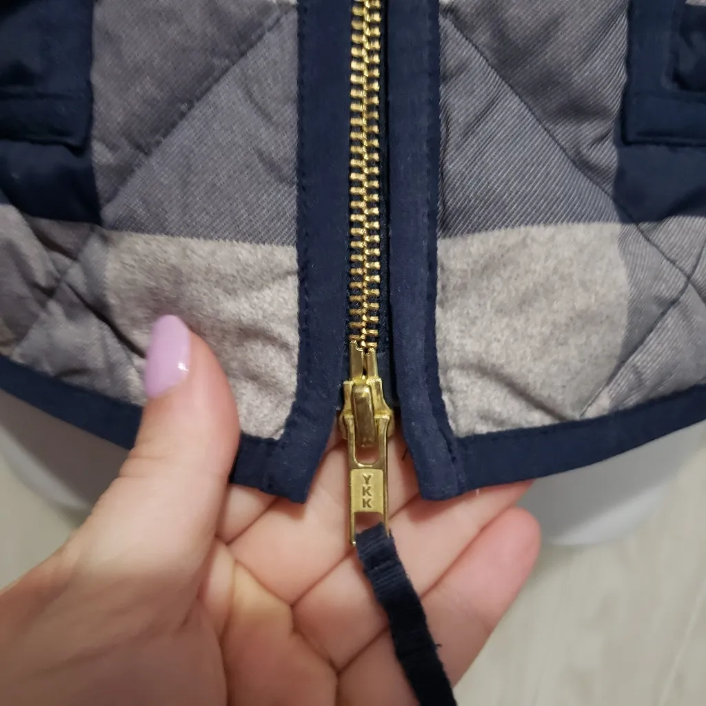 J Crew‎ Buffalo plaid vest size S - Image 5