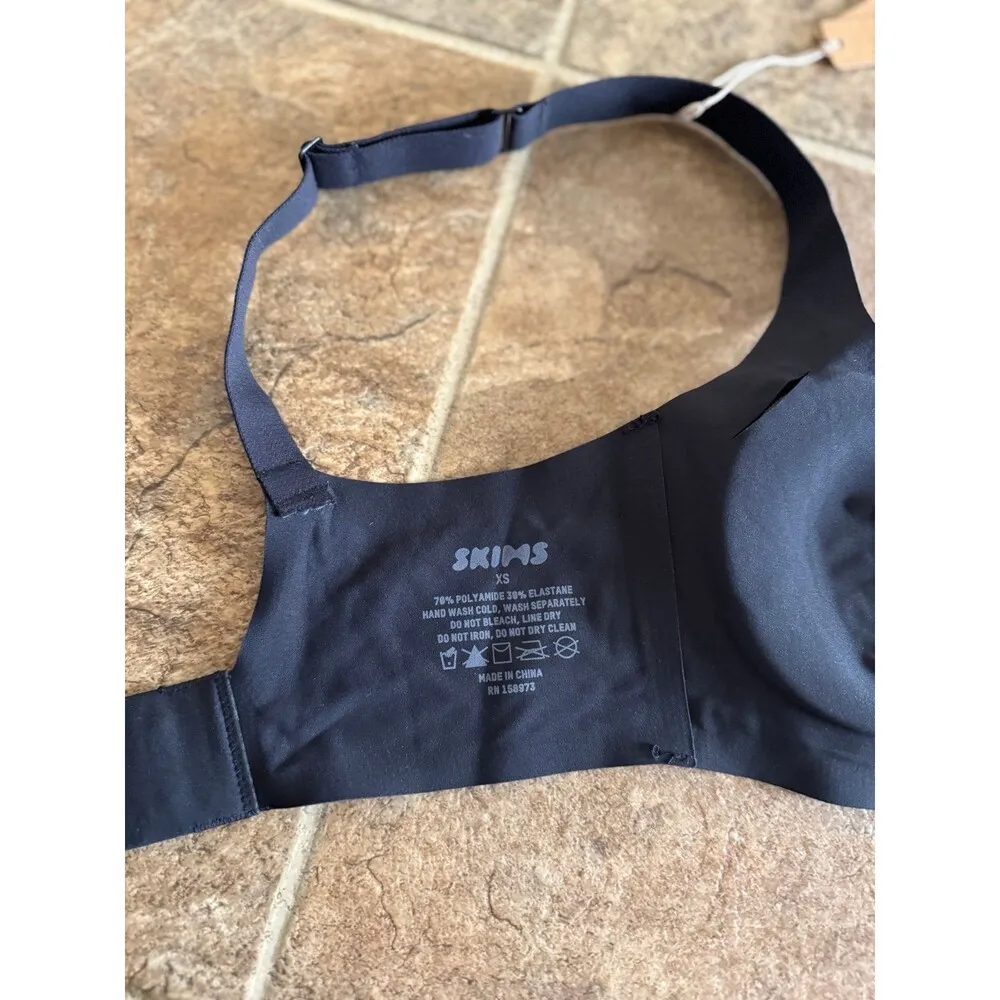 Skims Naked Scoop Bra Onyx Size XS - Image 8