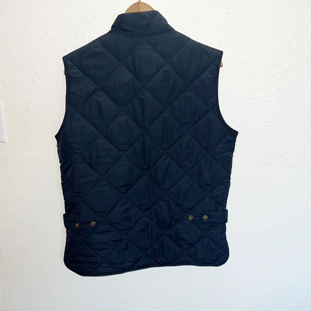 J. Crew Mercantile 100% Polyester Navy Blue Quilted Women’s Vest - Image 10
