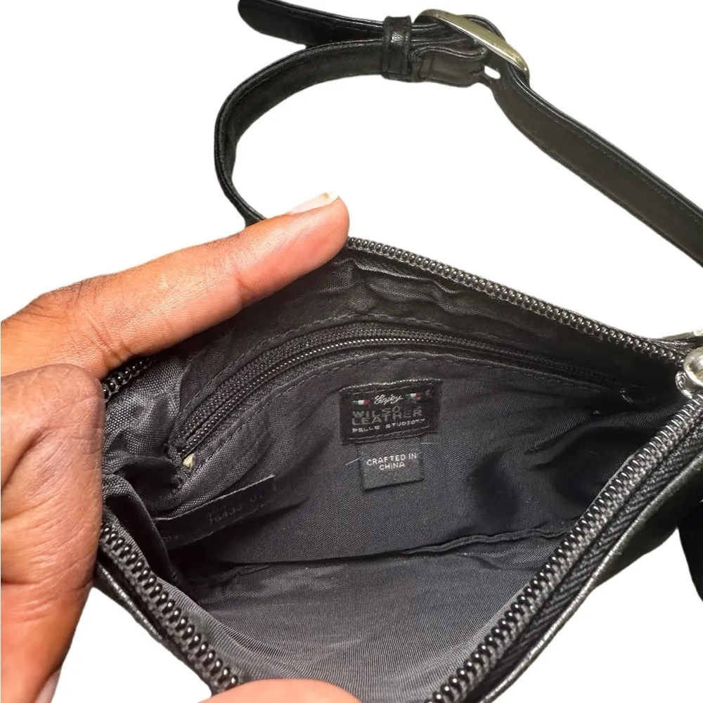 Wilsons Leather Pelle Studio Leather Fanny Pack Crossbody Bag - Image 5